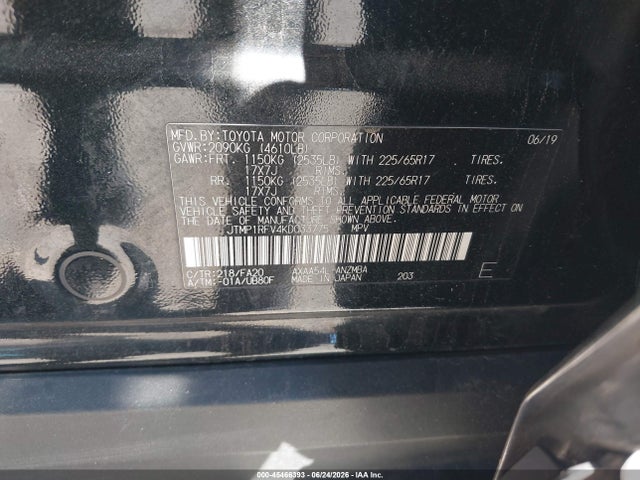 Toyota Rav4 Xle 2019 JTMP1RFV4KD033775 Image 9