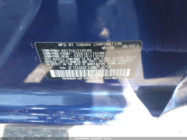 Subaru Impreza Base 5-door 2024 JF1GUABC6R8253294 Image 9