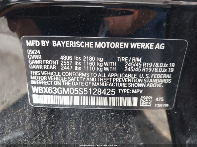 Aukcja sprzedaży 2025 Bmw X2 Xdrive28i, vin: WBX63GM05S5128425, numer aukcji: 45466498