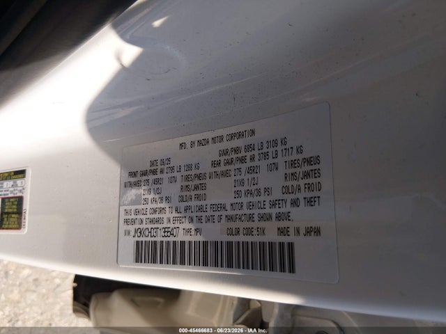 45466683 :رقم المزاد ، JM3KKCHD3T1355407 vin ، 2026 Mazda Cx-90 3.3 Turbo Premium Sport مزاد بيع