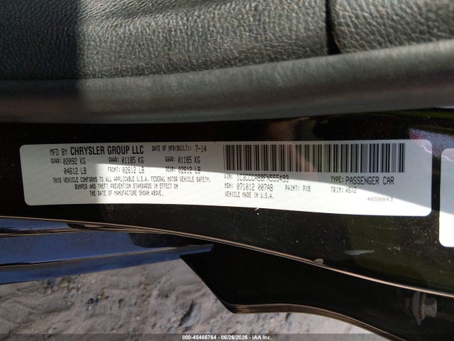 Aukcja sprzedaży 2015 Chrysler 200 Limited, vin: 1C3CCCAB8FN555493, numer aukcji: 45466764