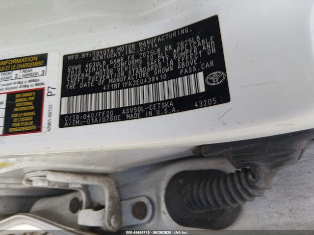 Toyota CAMRY SE 2014 4T1BF1FK2EU438410 Image 9