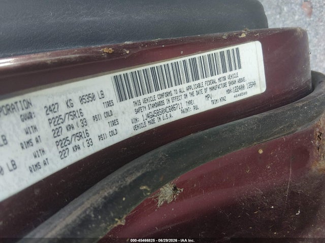 1999 Jeep Grand Cherokee Laredo მანქანა იყიდება აუქციონზე, vin: 1J4GW58S0XC606711, აუქციონის ნომერი: 45466825