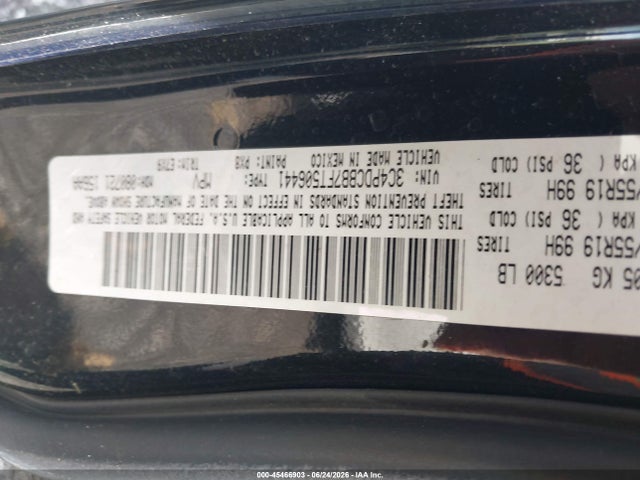 Продажа на аукционе авто 2015 Dodge Journey Sxt, vin: 3C4PDCBB7FT506441, номер лота: 45466903