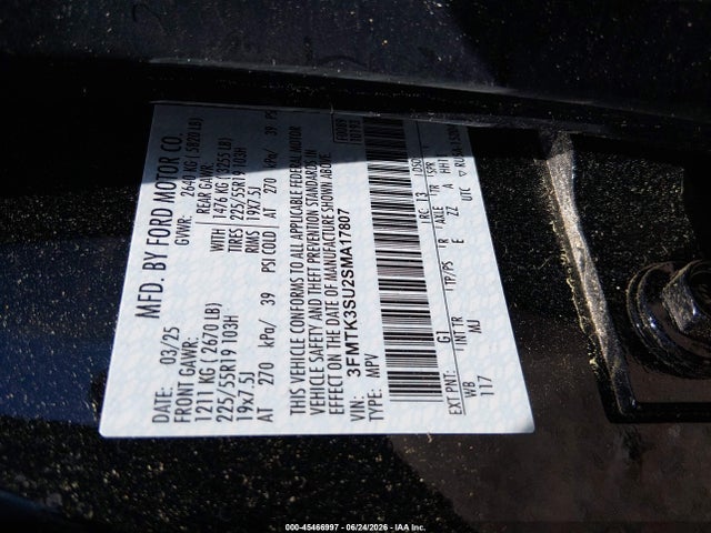 Ford Mustang Mach-e Premium 2025 3FMTK3SU2SMA17807 Image 9