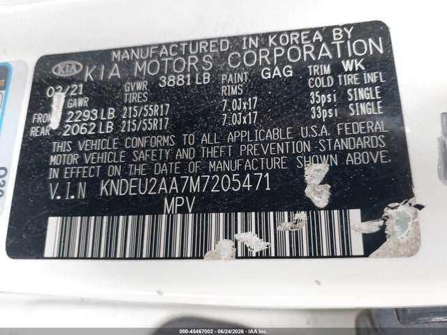 KIA SELTOS S 2021 KNDEU2AA7M7205471 Image 9