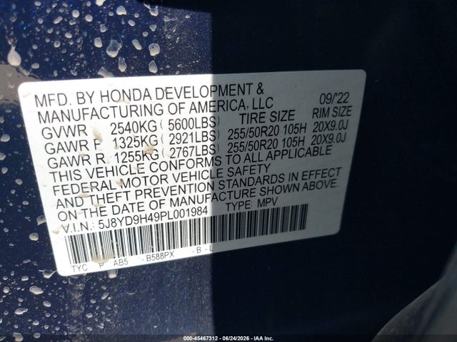 Acura Mdx Technology Package 2023 5J8YD9H49PL001984 Image 9