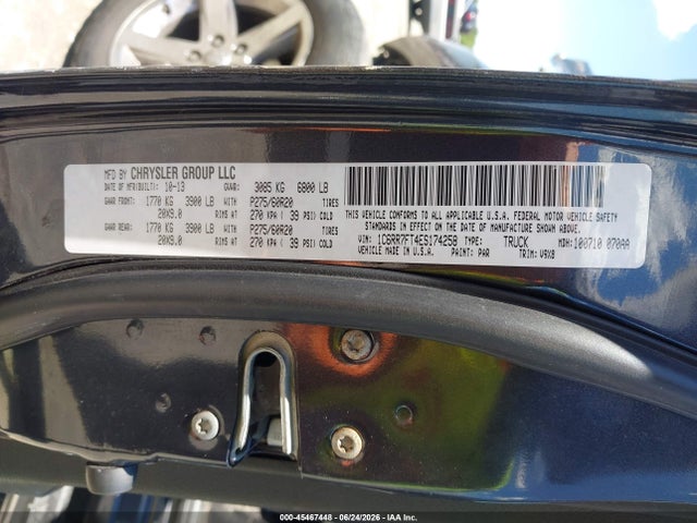 Продажа на аукционе авто 2014 Ram 1500 Express, vin: 1C6RR7FT4ES174258, номер лота: 45467448