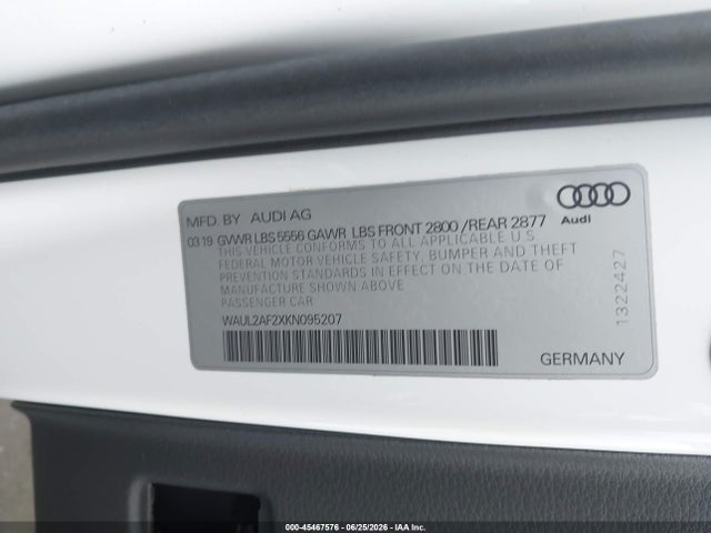 Audi A6 55 Premium 2019 WAUL2AF2XKN095207 Image 9