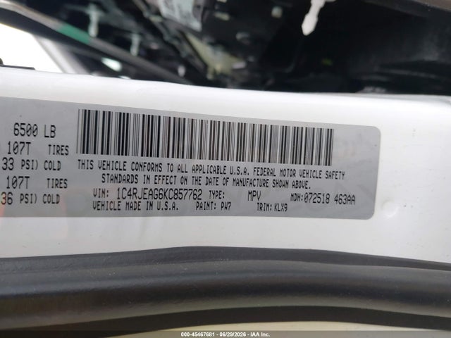 1C4RJEAG6KC857762 Jeep Grand Cherokee Altitude 4x2