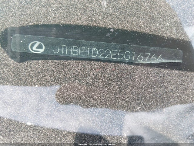 Продаж на аукціоні авто 2014 Lexus Is 250, vin: JTHBF1D22E5016766, номер лоту: 45467725