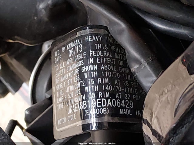 Kawasaki Ex300 B 2014 JKAEX8B19EDA06429 Image 10
