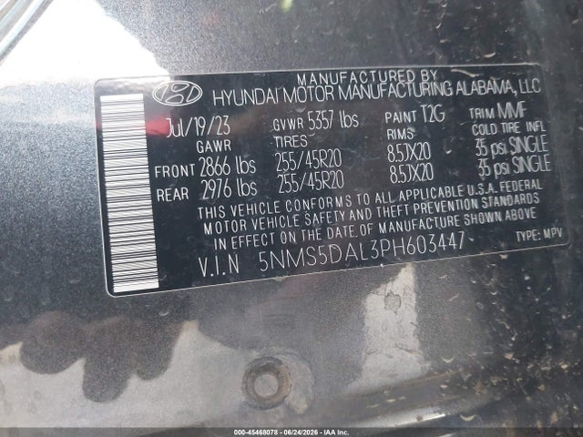Hyundai Santa Fe Calligraphy 2023 5NMS5DAL3PH603447 Image 9