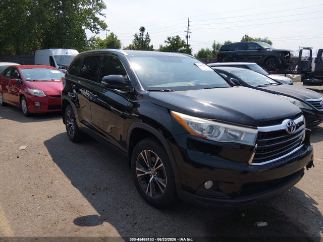 2016 Toyota Highlander Xle V6 მანქანა იყიდება აუქციონზე, vin: 5TDJKRFH0GS279781, აუქციონის ნომერი: 45468153
