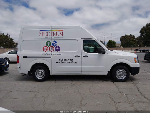 2018 Nissan Nv Cargo Nv2500 Hd S V6 მანქანა იყიდება აუქციონზე, vin: 1N6BF0LY8JN815475, აუქციონის ნომერი: 45468163