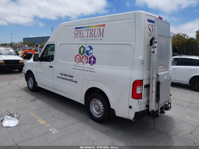 2018 Nissan Nv Cargo Nv2500 Hd S V6 მანქანა იყიდება აუქციონზე, vin: 1N6BF0LY8JN815475, აუქციონის ნომერი: 45468163