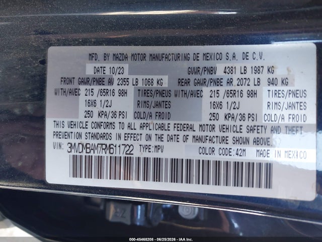 Mazda Cx-30 2.5 S 2024 3MVDMBAM7RM611722 Image 9