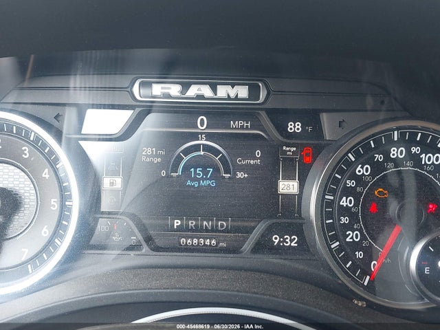 2022 Ram 1500 Big Horn  4x4 5'7 Box მანქანა იყიდება აუქციონზე, vin: 1C6SRFFT8NN387949, აუქციონის ნომერი: 45468619