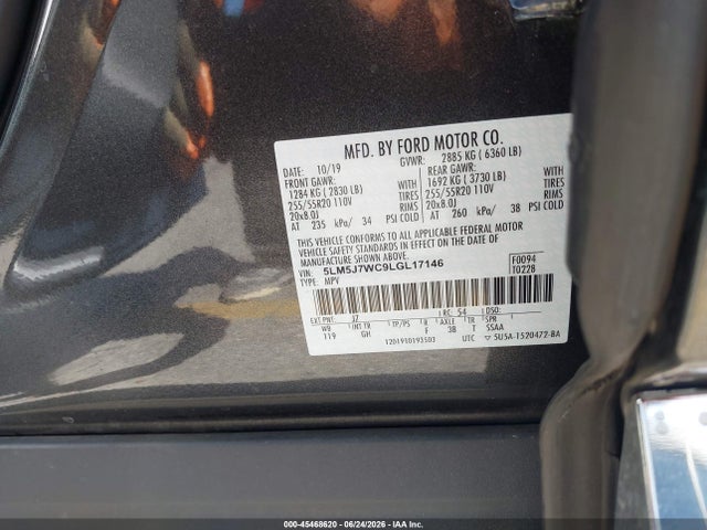 5LM5J7WC9LGL17146 Lincoln Aviator Reserve