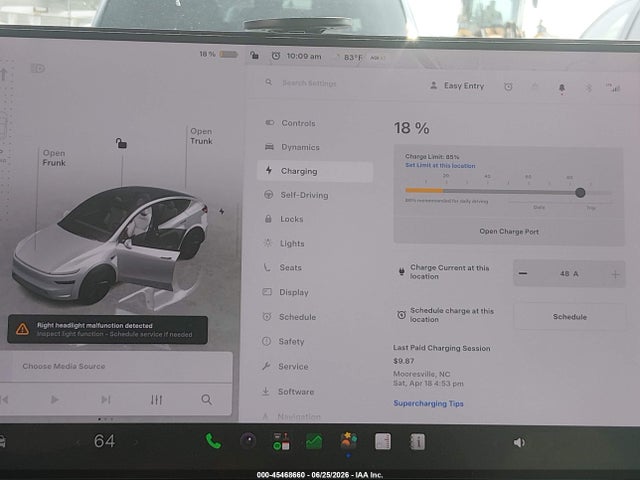 Aukcja sprzedaży 2026 Tesla Model Y All-wheel Drive/long Range Launch Series/premium All-wheel Drive, vin: 7SAYGDEE5TA669929, numer aukcji: 45468660