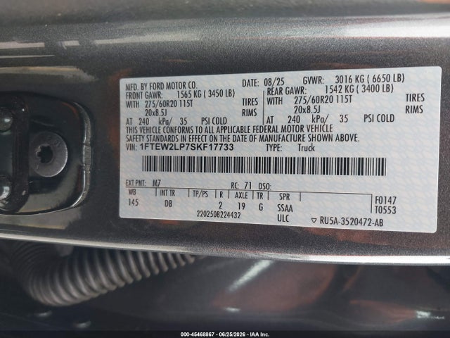 Ford F-150 Stx 2025 1FTEW2LP7SKF17733 Image 9