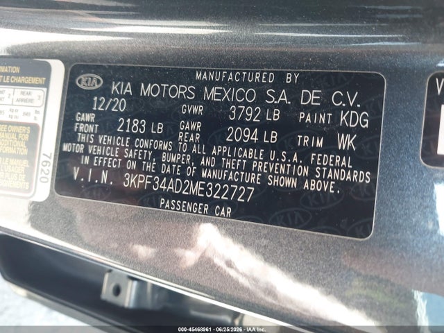 KIA Forte Gt-line 2021 3KPF34AD2ME322727 Image 9