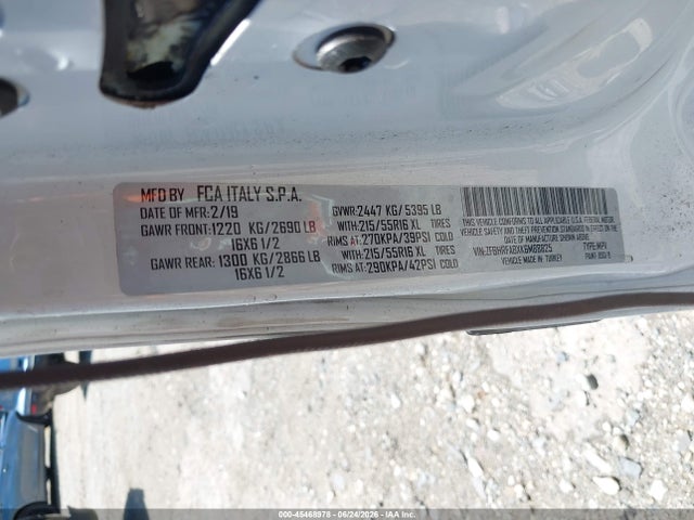 ZFBHRFABXK6M88825 RAM Promaster City Tradesman