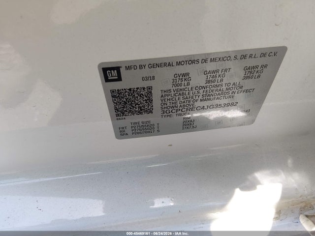 Chevrolet Silverado 1500 Lt 2018 3GCPCREC4JG353982 Image 9