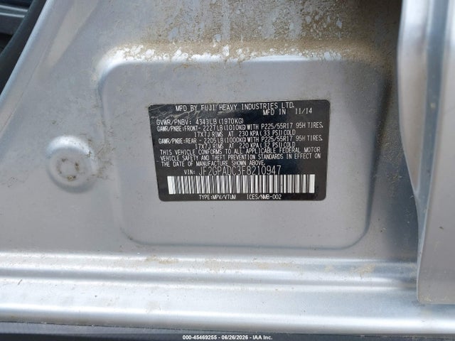 Продажа на аукционе авто 2015 Subaru Xv Crosstrek 2.0i Premium, vin: JF2GPADC3F8210947, номер лота: 45469255