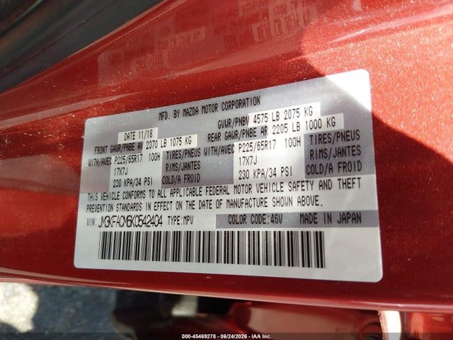 Mazda Cx-5 Touring 2019 JM3KFACM6K0542404 Image 9