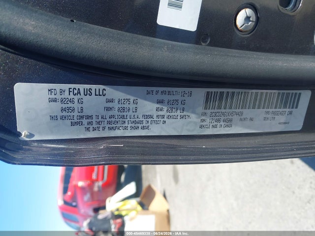 2C3CDZAG1KH574420 Dodge Challenger Sxt