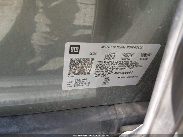 Продажа на аукционе авто 2024 Gmc Yukon Xl 4wd Denali, vin: 1GKS2JKL4RR306583, номер лота: 45469366