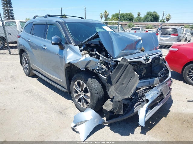 2021 Toyota Highlander Hybrid Xle მანქანა იყიდება აუქციონზე, vin: 5TDHARAH8MS006771, აუქციონის ნომერი: 45469386