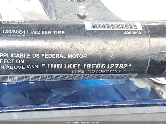 Aukcja sprzedaży 2015 Harley-davidson Flhtk Ultra Limited, vin: 1HD1KEL18FB612782, numer aukcji: 45469841