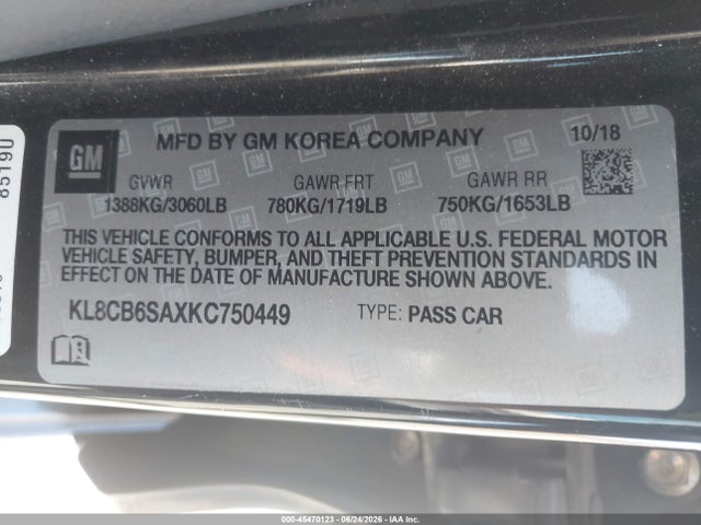 Chevrolet Spark Ls Cvt 2019 KL8CB6SAXKC750449 Image 9