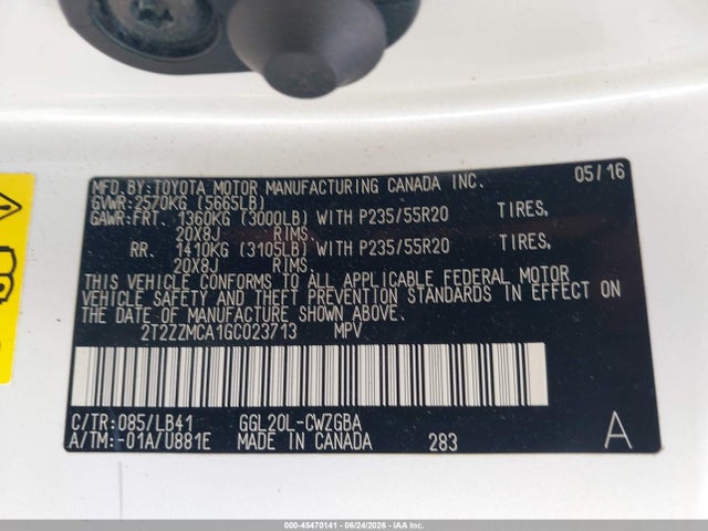 Продаж на аукціоні авто 2016 Lexus Rx 350, vin: 2T2ZZMCA1GC023713, номер лоту: 45470141