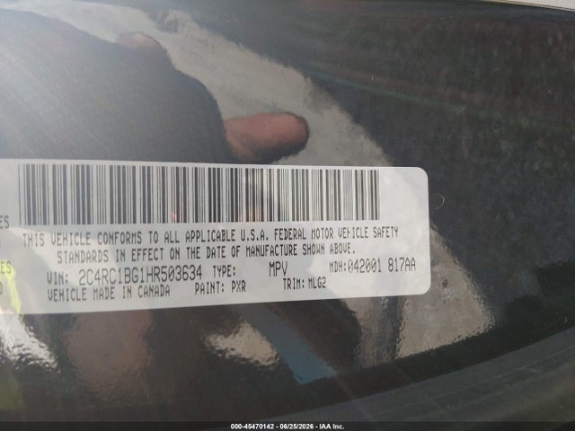 Chrysler Pacifica Touring-l 2017 2C4RC1BG1HR503634 Image 9