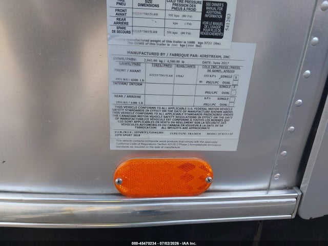Airstream Other 2018 1STVRTF17JJ541203 Image 9