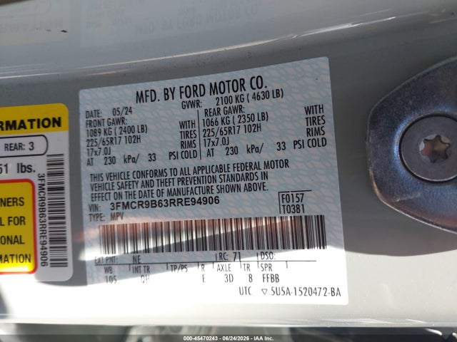 3FMCR9B63RRE94906 Ford Bronco Sport Big Bend