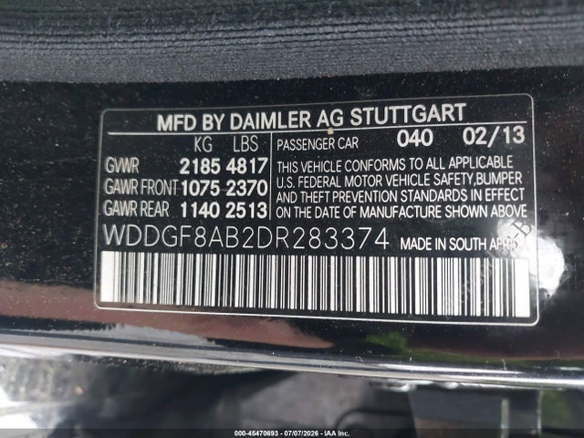 Продажа на аукционе авто 2013 Mercedes-benz C 300 Luxury 4matic, vin: WDDGF8AB2DR283374, номер лота: 45470693