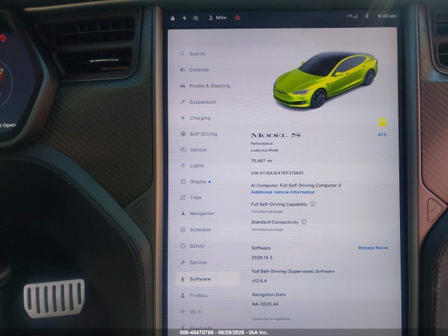 Aukcja sprzedaży 2019 Tesla Model S 100d/long Range/p100d/performance, vin: 5YJSA1E47KF313641, numer aukcji: 45470786