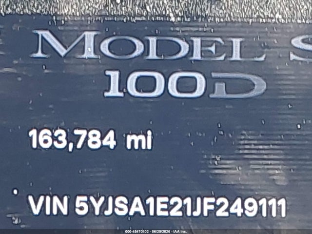 Aukcja sprzedaży 2018 Tesla Model S 100d/75d/p100d, vin: 5YJSA1E21JF249111, numer aukcji: 45470802
