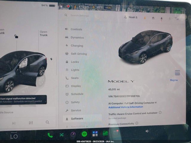 Tesla Model Y Rwd 2023 7SAYGDED7PF968709 Image 7