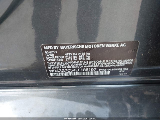 2014 Bmw 328i Xdrive მანქანა იყიდება აუქციონზე, vin: WBA3G7C54EF186197, აუქციონის ნომერი: 45470856