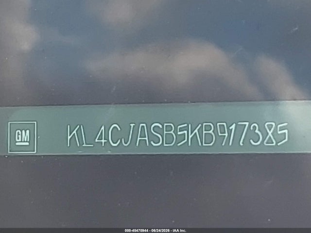 Продажа на аукционе авто 2019 Buick Encore Fwd Preferred, vin: KL4CJASB5KB917385, номер лота: 45470944