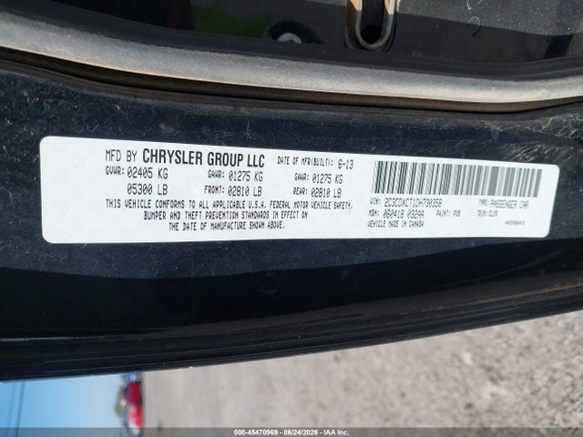 Продажа на аукционе авто 2013 Dodge Charger R/t Plus, vin: 2C3CDXCT1DH730358, номер лота: 45470969