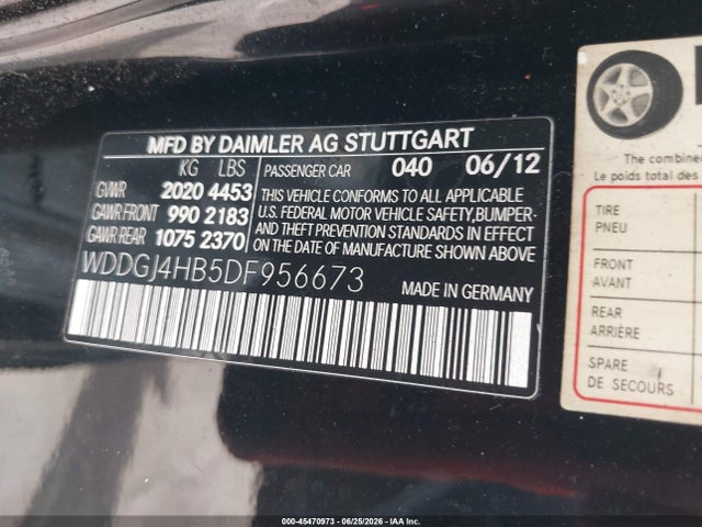 Продаж на аукціоні авто 2013 Mercedes-benz C 250, vin: WDDGJ4HB5DF956673, номер лоту: 45470973