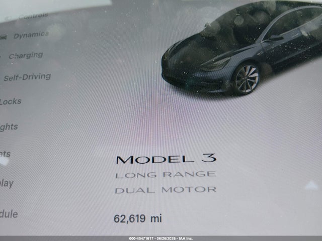 Aukcja sprzedaży 2019 Tesla Model 3 Long Range/performance, vin: 5YJ3E1EB0KF497828, numer aukcji: 45471617