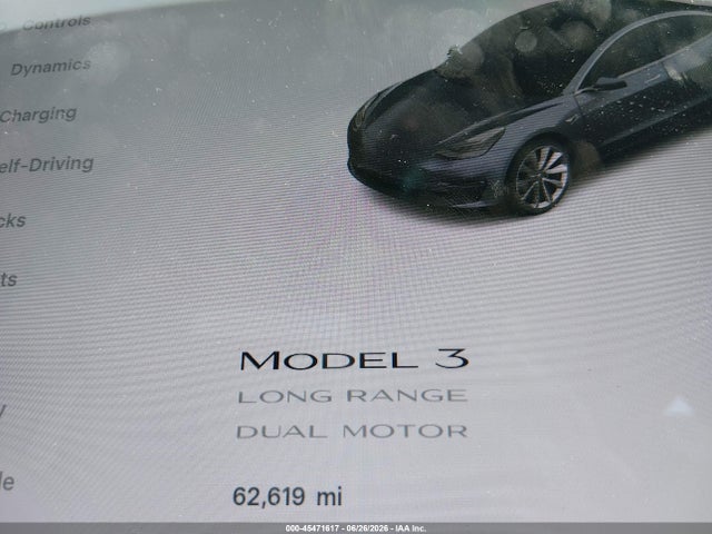 Aukcja sprzedaży 2019 Tesla Model 3 Long Range/performance, vin: 5YJ3E1EB0KF497828, numer aukcji: 45471617