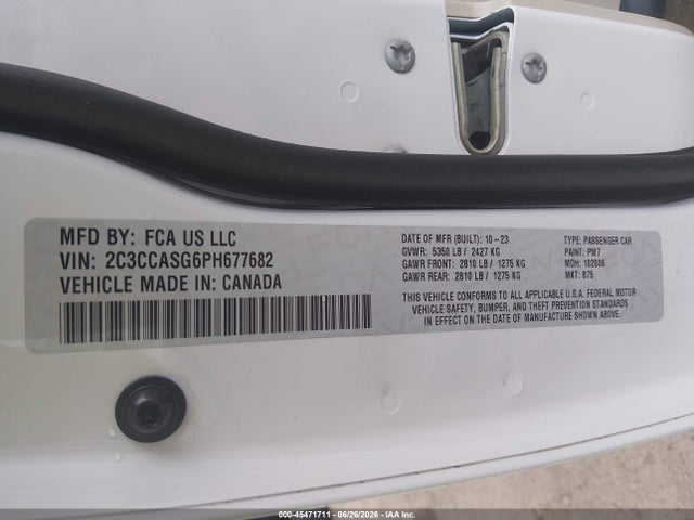 45471711 :رقم المزاد ، 2C3CCASG6PH677682 vin ، 2023 Chrysler 300 Touring L Awd مزاد بيع